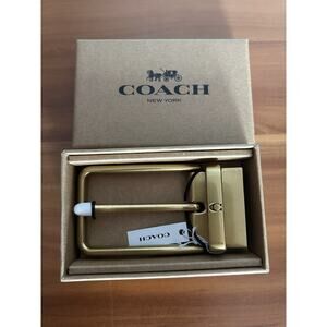 Coach Men’s Brass Buckle CE866 38mm [Buckle Only - No Belt]
